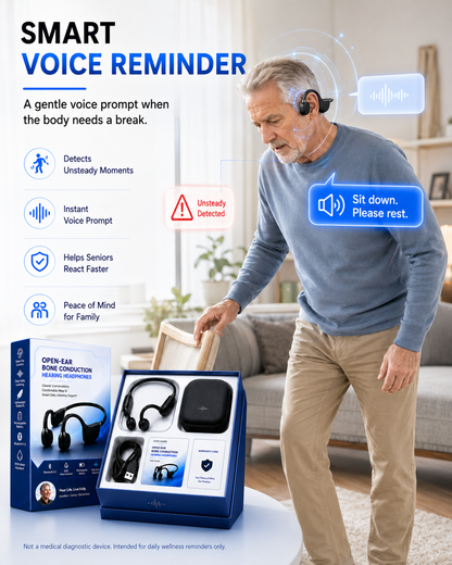 🎧 Open-Ear Bone Conduction Hearing Headphones  Hear Conversations Clearly. Stay Comfortable All Day.